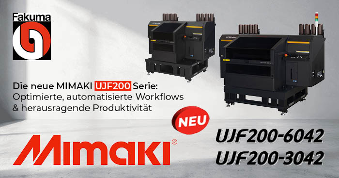 Vorschaubild für die Ankündigung der neuenen Mimaki Serie ujf-200-im Herbst 2026
