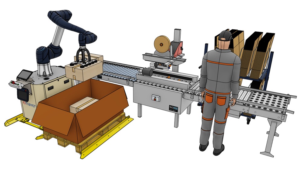 Planung Cobot Palettieranlage 
